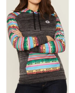 Hooey Women's Saldo Southwestern Space Dye Hoodie -Wraner Clothing Shop 2000360946 022 P3