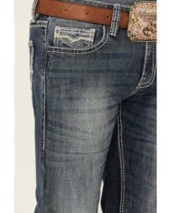 Rock & Roll Denim Men's Medium Vintage Pistol Stretch Regular Straight Jeans -Wraner Clothing Shop 2000361609 400 P4