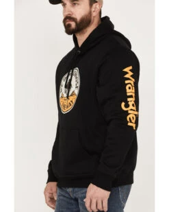 Wrangler Men's Yellowstone We Don't Choose Way Logo Sleeve Graphic Hooded Sweatshirt -Wraner Clothing Shop 2000361692 001 P3