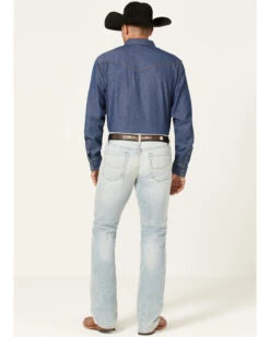 Cinch Men's Ian Light Stonewash Performance Stretch Slim Bootcut Jeans -Wraner Clothing Shop 2000362747 402 P3