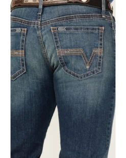 Cinch Men's Ian Dark Stonewash Performance Stretch Slim Bootcut Jeans -Wraner Clothing Shop 2000362785 402 P4