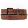 Heritage Leathers Men's Brown Southwestern Stitched Western Belt -Wraner Clothing Shop 2000364396 201 P1
