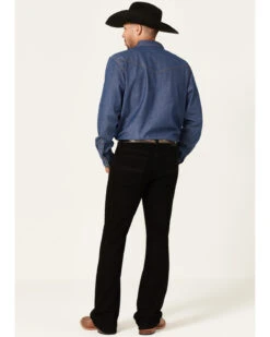 Cody James Men's Night Rider Black Wash Stretch Slim Bootcut Jeans -Wraner Clothing Shop 2000364871 001 P3