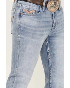 Cody James Men's Fandango Light Medium Wash Stretch Slim Straight Jeans -Wraner Clothing Shop 2000364919 413 P2