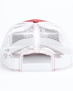 Moonshine Spirit Men's Red Horseshoe Embroidered Mesh-Back Ball Cap -Wraner Clothing Shop 2000365163 600 P3