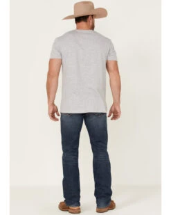 Moonshine Spirit Men's Corral Dust Medium Dark Wash Stretch Slim Straight Jeans -Wraner Clothing Shop 2000365378 415 P3