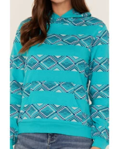 RANK 45 Women's Southwestern Stripe Pullover Sweatshirt Hoodie -Wraner Clothing Shop 2000365666 440 P3