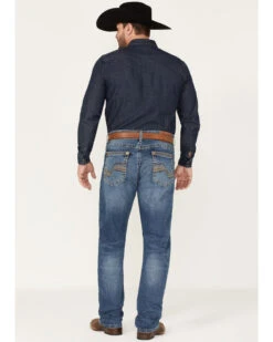 Rock 47 By Wrangler Men's Ash Medium Wash Stretch Slim Straight Jeans -Wraner Clothing Shop 2000366716 414 P3