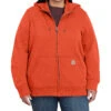 Carhartt Women's Earthan Clay Midweight Zip-Front Hooded Work Jacket - Plus -Wraner Clothing Shop 2000367075 220 P1