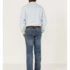 Rock & Roll Denim Men's Hooey Revolver Medium Wash Reflex Stretch Slim Straight Jeans -Wraner Clothing Shop 2000367639 203 P1