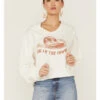 Miss Me Women's Dibs On The Cowboy Graphic Cropped Pullover Hoodie -Wraner Clothing Shop 2000367692 103 P1