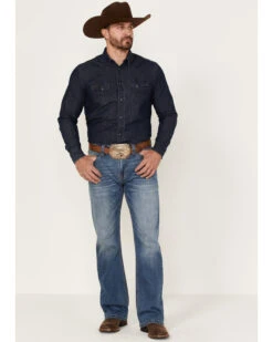 Rock & Roll Men's Vintage Medium Double Revolver Reflex Stretch Relaxed Bootcut Jeans -Wraner Clothing Shop 2000368869 414 P3