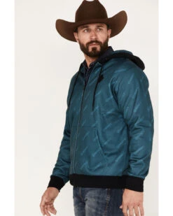 Hooey Men's Butte Monogram Logo Full-Zip Hooded Jacket -Wraner Clothing Shop 2000370574 442 P2