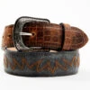 Cody James Men's Etched Caiman Antique Belt -Wraner Clothing Shop 2000370703 933 P1