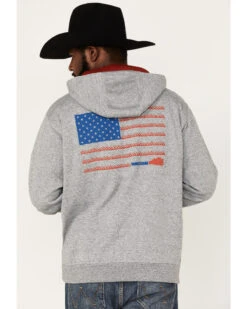 Hooey Men's Liberty Roper American Flag Hooded Sweatshirt -Wraner Clothing Shop 2000371253 020 P4