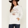 Goodie Two Sleeves Women's You Had Me At Howdy White Graphic Hoodie -Wraner Clothing Shop 2000371376 100 P1