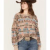 Ariat Women's Rainbow Vista Southwestern Sweatshirt -Wraner Clothing Shop 2000371897 200 P1