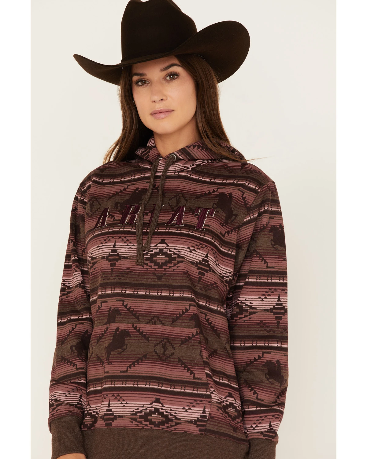 Ariat Women's R.E.A.L. Southwestern Serape Print Hoodie 4 Ariat Women's R.E.A.L. Southwestern Serape Print Hoodie - Image 2