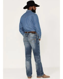 Ariat Men's M2 Dakota Wilson Medium Wash Stretch Relaxed Stackable Bootcut Jeans -Wraner Clothing Shop 2000371949 400 P3