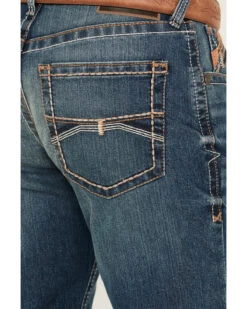 Ariat Men's M4 Cayman Ramos Medium Wash Relaxed Boot Stretch Denim Jeans -Wraner Clothing Shop 2000371981 400 P4