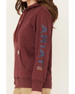 Ariat Women's Rebar Logo Sleeve Graphic Work Hooded Sweatshirt -Wraner Clothing Shop 2000372132 603 P3