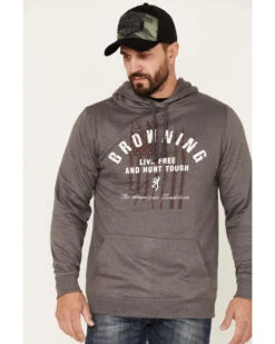 Browning Men's Carter 2.0 Graphic Long Sleeve Hooded Sweatshirt