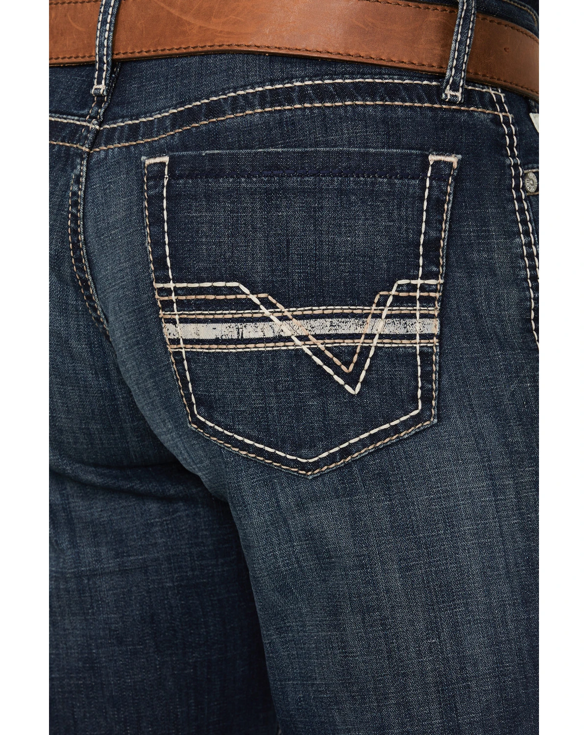 Cinch Men's Grant Dark Stonewash Relaxed Bootcut Stretch Performance Jeans 6 Cinch Men's Grant Dark Stonewash Relaxed Bootcut Stretch Performance Jeans - Image 4