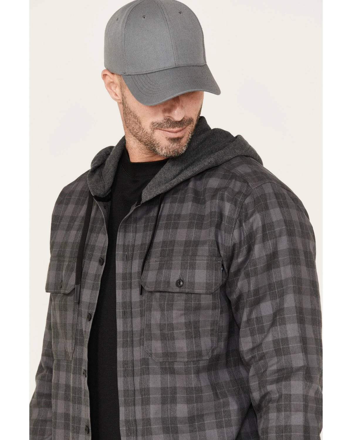 Hawx Men's Roberson Long Sleeve Hooded Flannel 4 Hawx Men's Roberson Long Sleeve Hooded Flannel - Image 2