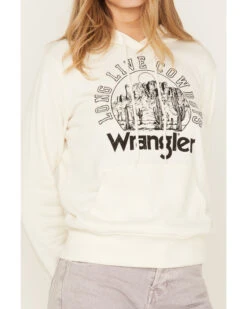 Wrangler Women's Long Live Cowboys Desert Graphic Hoodie -Wraner Clothing Shop 2000374071 103 P3
