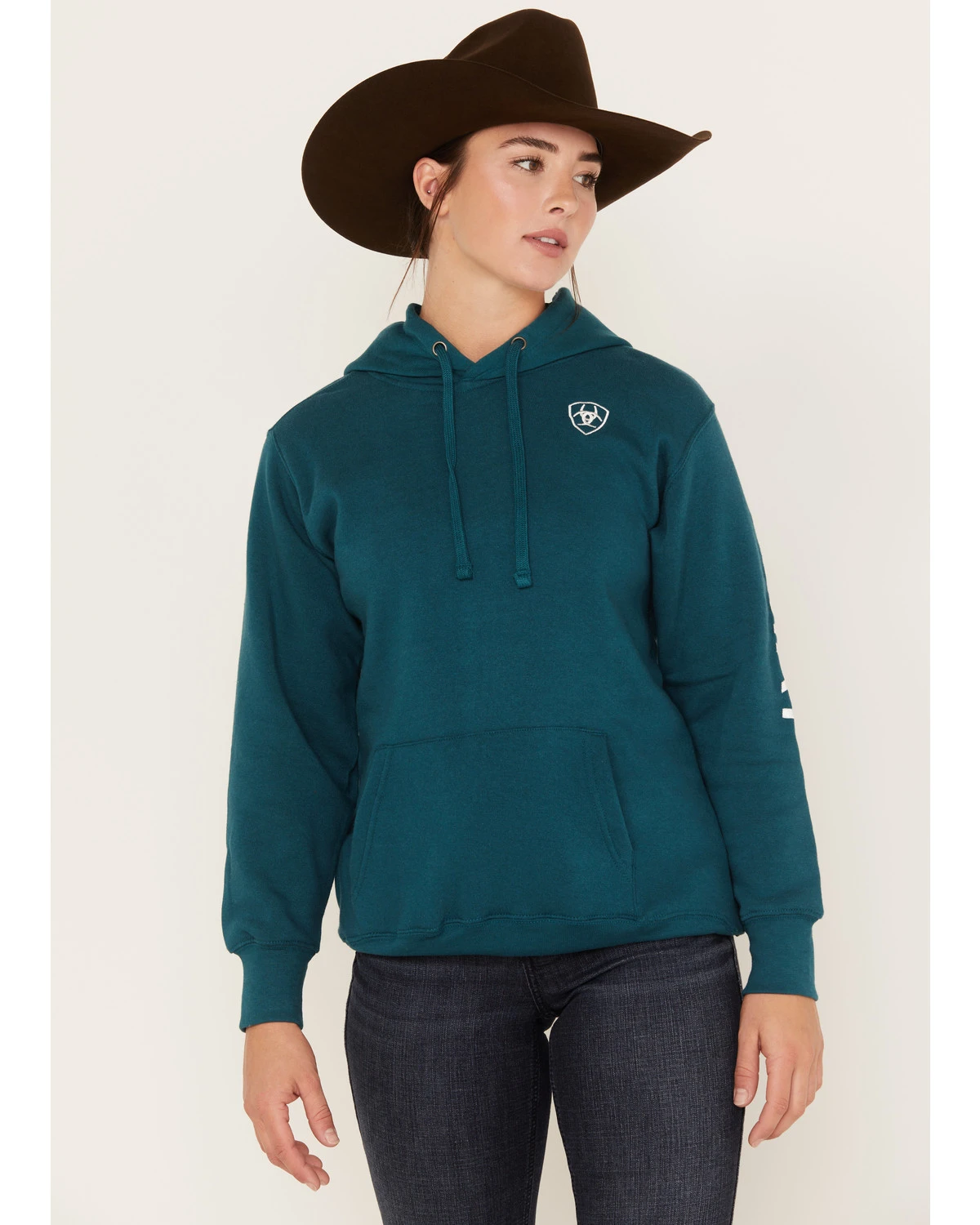 Ariat Women's Embroidered Logo Hoodie 4 Ariat Women's Embroidered Logo Hoodie - Image 2