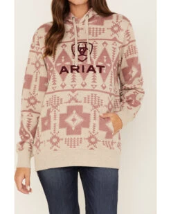 Ariat Women's Southwestern Print Logo Graphic Hoodie -Wraner Clothing Shop 2000374278 280 P3