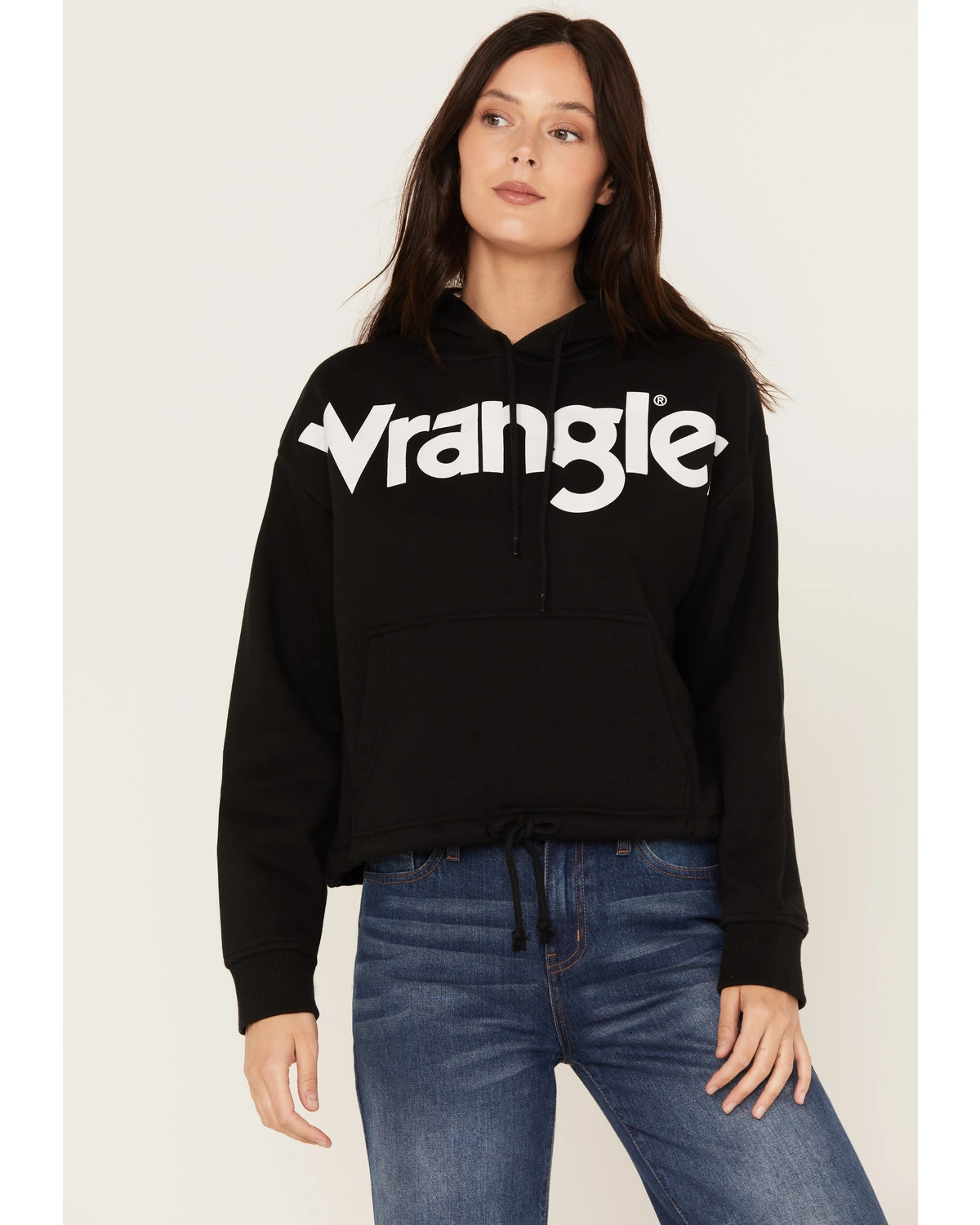 Wrangler Retro Women's Bold Logo Cropped Hoodie 3 Wrangler Retro Women's Bold Logo Cropped Hoodie