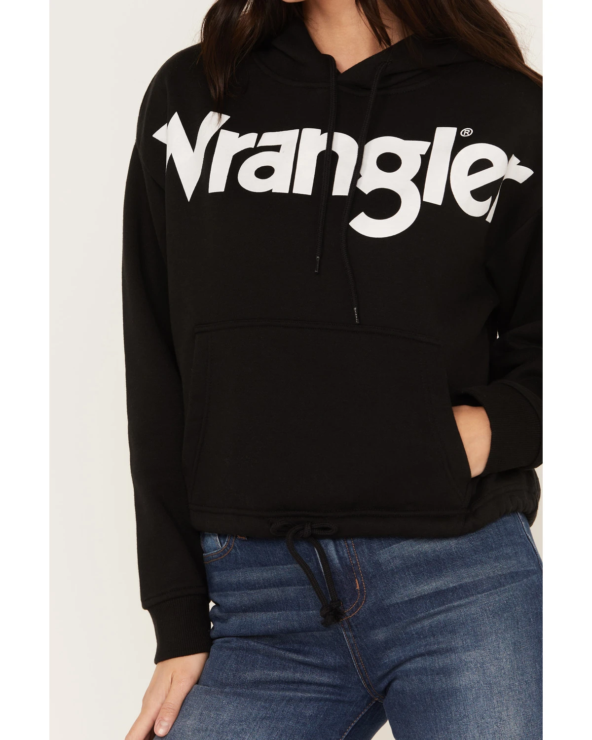 Wrangler Retro Women's Bold Logo Cropped Hoodie 5 Wrangler Retro Women's Bold Logo Cropped Hoodie - Image 3