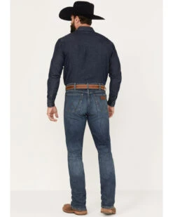 Wrangler Retro Men's 88MWP Enerjean Dark Wash Slim Straight Stretch Denim Jeans -Wraner Clothing Shop 2000374573 416 P3