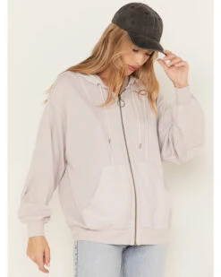 Cleo + Wolf Women's Seamed Zip Hoodie