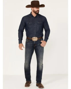 Rock & Roll Denim Men's Revolver Dark Vintage Slim Straight Dale Brisby Vintage 46' Jeans -Wraner Clothing Shop 2000375477 416 P3