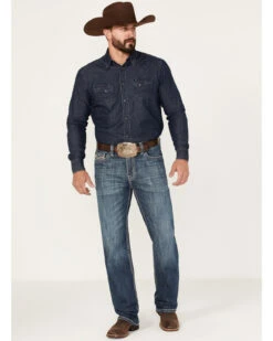 Rock & Roll Denim Men's Medium Wash Vintage Reflex Straight Jeans -Wraner Clothing Shop 2000375480 414 P3