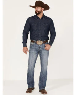 Rock & Roll Denim Men's Pistol Medium Vintage Wash Straight Jeans -Wraner Clothing Shop 2000375481 414 P3