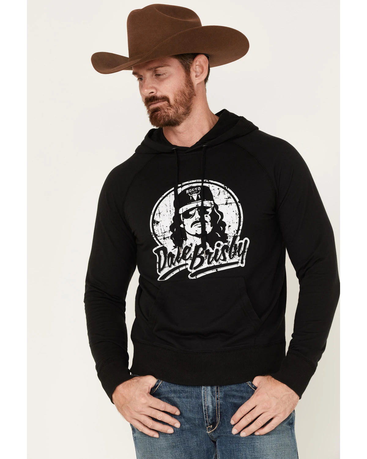 Rock & Roll Denim Men's Dale Brisby Logo Graphic Hooded Sweatshirt 3 Rock & Roll Denim Men's Dale Brisby Logo Graphic Hooded Sweatshirt
