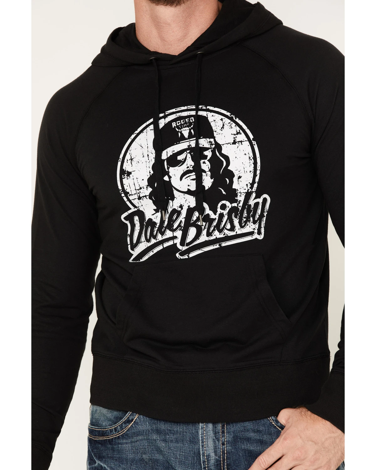 Rock & Roll Denim Men's Dale Brisby Logo Graphic Hooded Sweatshirt 5 Rock & Roll Denim Men's Dale Brisby Logo Graphic Hooded Sweatshirt - Image 3
