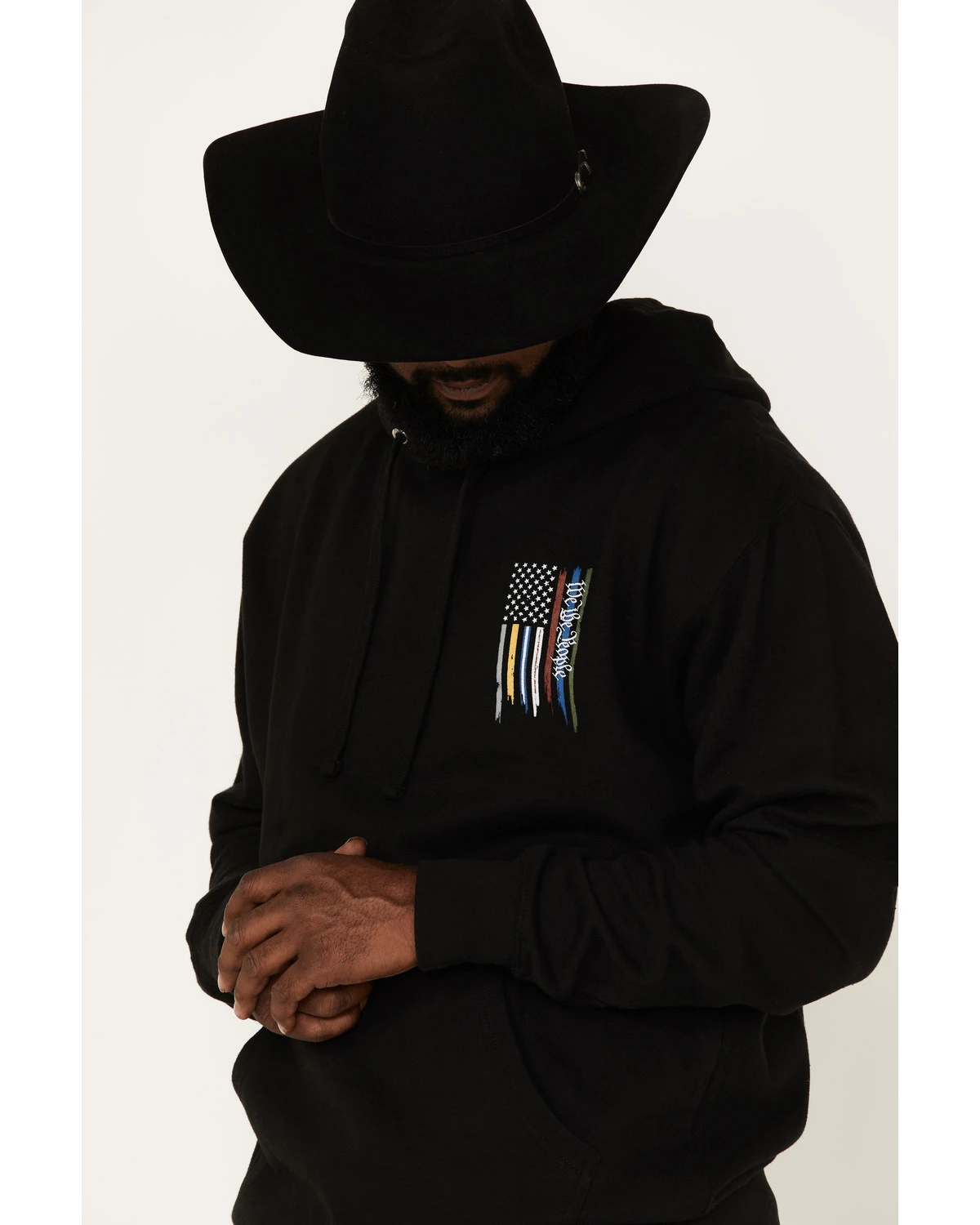 Howitzer Men's We Honor Patriotic Hooded Sweatshirt 4 Howitzer Men's We Honor Patriotic Hooded Sweatshirt - Image 2