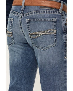 Ariat Men's M5 Fargo Bauer Medium Wash Low Rise Straight Leg Stretch Denim Jeans -Wraner Clothing Shop 2000377340 400 P4