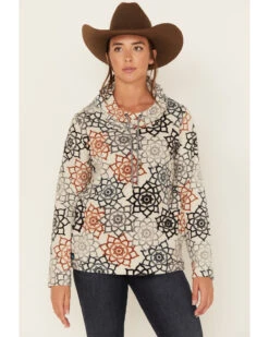 Kavu Women's Bella Coola Lunar Dreams Polar Fleece Sweatshirt -Wraner Clothing Shop 2000378070 900 P5