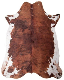 Carstens Home Small Faux Cowhide White Belly Rug