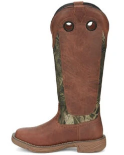 Justin Men's Rush Strike Camo Shaft Leather Pull On Snake Boots - Square Toe -Wraner Clothing Shop 2000378668 340 P3