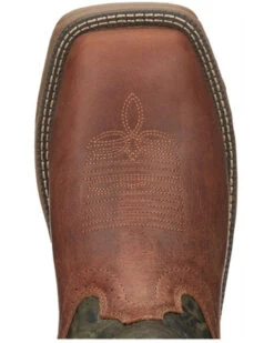 Justin Men's Rush Strike Camo Shaft Leather Pull On Snake Boots - Square Toe -Wraner Clothing Shop 2000378668 340 P6