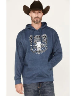Cowboy Hardware Men's Tough As Nails Skull Graphic Hooded Sweatshirt 7 Cowboy Hardware Men's Tough As Nails Skull Graphic Hooded Sweatshirt -Wraner Clothing Shop 2000378838 400 P2