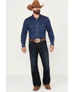 Cinch Men's Carter 2.0 Dark Rinse Relaxed Boot Performance Stretch Denim Jeans