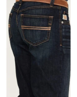 Cinch Men's Carter 2.0 Dark Rinse Relaxed Boot Performance Stretch Denim Jeans -Wraner Clothing Shop 2000380104 402 P4