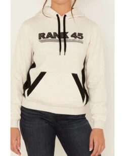RANK 45 Women's Logo Embroidered Graphic Contrast Hoodie -Wraner Clothing Shop 2000380751 104 P3